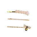ヘアクリップヘアバレッタ3個セットオフィスヘアクリップセットヘアアクセサリー (蜂)