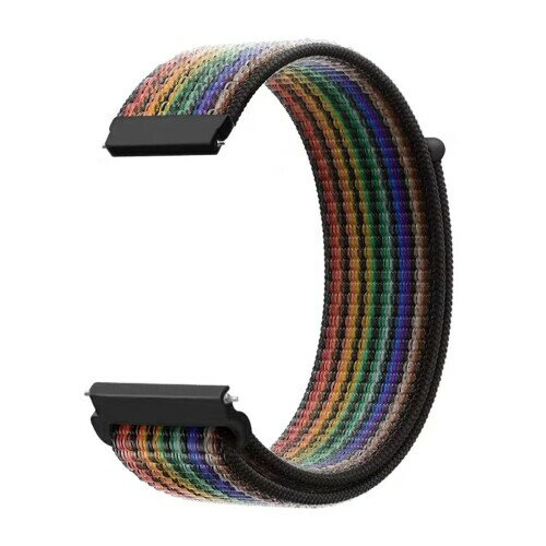 (XYTYJQ) for 時計バンドループ ナイロン バンド 16mm 18mm 20mm 22mm ユニバーサル 伸縮性 腕時計バンド (ストラップに似通る 工具が要らなく、気軽に差し替える 22mm 黒い虹) (XYTYJQ) for 時計バンドループ ナイロン バンド 16mm 18mm 20mm 22mm ユニバーサル 伸縮性 腕時計バンド (ストラップに似通る 工具が要らなく、気軽に差し替える 22mm 黒い虹)