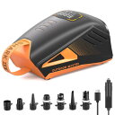 OUTDOORMASER 電動エアーポンプ 大容量 電気高圧DC 12V 20psi 空気入れ 空気抜き 自動停止機能 SUPポンプ 電動空気入れ インフレータ...