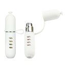 Abacad アトマイザ- 香水 スプレーボトル 携帯用 香水噴霧器 ポータブル 香水スプレー ワンタッチ補充 機内持ち込み可能 透明 噴霧器 香水用 霧吹き 5ml 旅行 通勤 出張 (ホワイト)