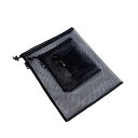 AceCamp メッシュケース 収納 小物入れ 3点セット 黒 旅行 アウトドア 防災用品(3)