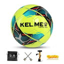 KELME サッカーボール 4号球 5号球 成人用 試合球 耐摩耗 (9886130 イェロー, 5号球)