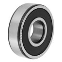 ACROPIX 6304VV ディープグルーブボールベアリング P6 20x52x15mm 潤滑ベアリング ダブルラバーシール ブラック シルバートーン スクー...