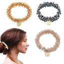 HAPVITAL ヘアゴム髪ゴム 髪飾り おしゃれ ヘアアクセサリー ヘアゴム ファッション オフィス 通勤 大人 シンプル トレンド 小物 っぽい シンプル トレンド おしゃれ かわいい ギフト (金メ