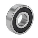 ACROPIX 6304DDU ディープグルーブボールベアリング P0 20x52x15mm 潤滑ベアリング ダブルラバーシール ブラック シルバートーン スク...