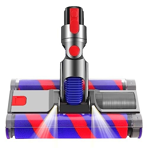 Lecanter ダイソンV7ヘッド、ソフトローラークリーナーヘッド V7 V8 V10 V11シリーズに対応 モーターヘッド Dyson 掃除機のに適用 LED付きのアップグレードされたダブルローラーブラシ