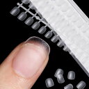 TOMICCA ネイルチップ 超ショートラウンド サンディング済み 15サイズ クリアチップ 自然なフィット感 練習用 サロン用 セルフネイル(ラウンド超ショート)