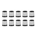 MUXSAM ゴルフ ソケット 10個セット フェルール セル シャフト スリーブ アイアン リシャフト (カラー:銀) (2ライン)