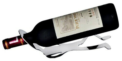 WH11 ステンレス製 ワインホルダー 人型 ワインラック バランス ホルダー ワイン シャンパン ボトル スタンド ヒューマン インテリア ディスプレイ (人型)