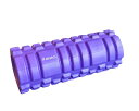 Astretch フォームローラー 筋膜リリース グリッドフォームローラー ヨガポール トレーニング スポーツ フィットネス ストレッチ器具 (パープル)