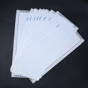 プレパンチドカードキット, 10個/セット ブランクパンチカード 編み機用アクセサリー 24フラワーカード編み機パンチカード KH860 KHJ880 KH868 KH881 KH893 KH260用
