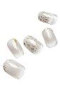 S&K NAIL モザイクシェル & ミラー ネイルシール 貼るだけ 硬化不要 硬化 シンプル 秋 冬 手 人気 8サイズ20枚入り 日本製 ハロウィン