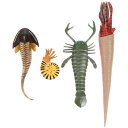 Frcolor 海の生き物 おもちゃ フィギュア 4本 海動物のおもちゃ 古代 海洋生物 置物 海クリーチャーモデルフィギュア 教育 幼児 海の生物 認知 おもちゃ