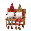 (デバリエ)トムテ クリスマス 北欧の妖精 サンタクロース オシャレ インテリア クリスマスオーナメント お部屋のアクセント 飾り ユールトムテ (Wホワイトポ...