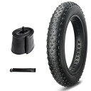 MOHEGIA 1本セット ファットタイヤ: 26x4.0インチ 組み合わせセット - 折り畳み式交換用 MTB自転車タイヤ、チューブ、タイヤレバー - 雪道/...