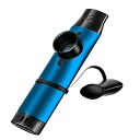 マルチカラー Kazoo アルミニウム合金 Kazoo 音楽玩具と楽器、金属製 Kazoo ホイッスル 5 つの追加の膜で調整可能なトーン付き、音楽愛好家向け (青)