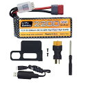 1PCS 11.1V 2200mAh 35C 3S Lipo バッテリバンドTプラグUSB充電ケーブル付き用の MJX H16P H16E H16GT H16B...