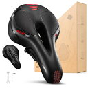 YOUNGDO サドル 自転車サドル サドルクッション サドル 超肉厚 低反発クッション 衝撃吸収 お尻痛くない 通気性 防塵/防水カバー付き