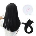 Paruks エクステ 人毛 2枚セット 30/40/50cm ワンタッチエクステ hair extension ヘアエクステ サラサラ 自然 耐熱 ウィッグ ...