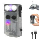 DAI NING 懐中電灯 小型 充電式 LED 強力 1000ルーメン 高輝度 ミニ懐中電灯 ハンディライト IP67防水 365nmUV 軽量 磁気吸引機能 180°照明角度調整 フラッシュライト キーホルダー かいちゅうで