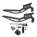 Ongwan RC クローラー シャーシ 丈夫 高強度カーボンファイバー ホイールベース シャーシ キット 1/10 RC SCX10 II RC クローラー用