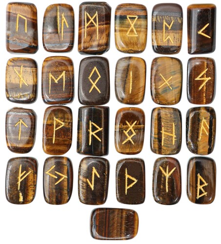 Crocon ĹηѸФΥ롼ʸ with Elder Futhark Alphabet Engraved 2...