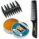 バブロポマード ストロングホールド コーム櫛 メッシュコーム 付 グリース ヘアワックス ヘアグリース