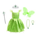 (Dressy Daisy) 幼児 女の子 ティンカーベル コスプレ コスチューム 衣装 プリンセス 妖精 子供 仮装 ハロウィン ドレス アクセサリー 付き サイズ 9~10歳 140