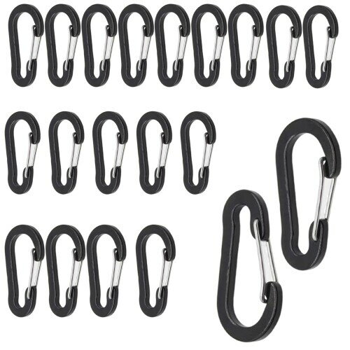 VitalBloom アルミ合金 多機能 カラビナ 超軽量 錆びない アルミ合金 アウトドア ガイロープ カラビナ 釣り小物 鍵 つける先 キャンプ ハイキング トレッキングフック お釣り アウトドア キ