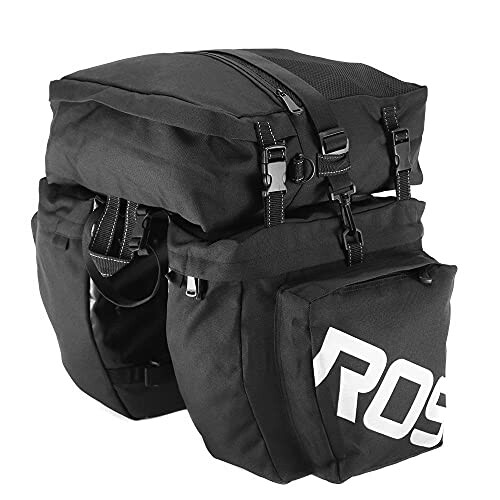 Lixada リアバッグ 自転車サイドバッグ 37L キャリアバッグ パニアバッグ 多機能 収納力 防水 取り付け簡単 ロードバイク サイクリング アウトドア