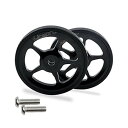 Liteproイージーホイールエクステンションロッド伸縮式バーバイクアルミニウム合金リアカーゴラックパーツ折りたたみ自転車用 (1組黒輪)