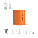 FLEXTAILGEAR TINY PUMP 2 エアポンプ 電動ポンプ ポンプ 携帯式 最軽量 4Kpa TYPE-C充電式 800mAh 空気入れ 空気抜く プール用 浮き輪 圧縮袋インフレーターマット エアマット キャンプ(オレンジ)
