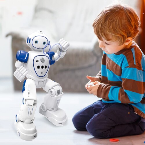 WEECOC 多機能ロボットおもちゃ ラジコンロボット 手振り制御 それは歌と踊りをする 子供のおもちゃ 誕生日プレゼント (ホワイト)