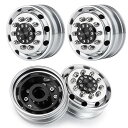 ラジコン カー 1 14インターナル ビードロックホイール リア Internal Beadlock Wheels Hub For タミヤCC01に RC Crawler (4個)