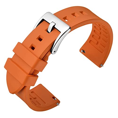 (ANNEFIT) フルオロラバー時計バンド 24mm フッ素ゴム腕時計ベルトQuick Release オレンジ (ANNEFIT) フルオロラバー時計バンド 24mm フッ素ゴム腕時計ベルトQuick Release オレンジ