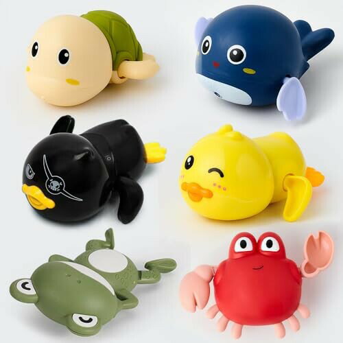 おふろであそぼう まるぷか ぷかぷか水遊び 手動式ダイヤル 遊泳 楽しい 子供 こども お風呂のおもちゃ 知育玩具 (アヒル、イルカ、カニ、黒アヒル、カメ、カエルの6点) おふろであそぼう まるぷか ぷかぷか水遊び 手動式ダイヤル 遊泳 楽しい 子供 こども お風呂のおもちゃ 知育玩具 (アヒル、イルカ、カニ、黒アヒル、カメ、カエルの6点)