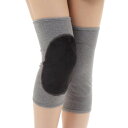 (ドットジャパン) 綿素材の柔らかい 膝サポーター 膝温泉 薄手でゆったりチクチクしない ひざのサポーター 高齢者 登山 にも 膝を温めて快活に 膝ウォーマー 暖かい 裏ボア付き (Sサイ