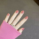 24PCS ?色ネイル 大人女性おとなしいのネイルチップ 写真を撮る、結婚式、成人式、パーティー、二次会など つけ爪 偽の爪 (桜色)
