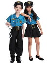 (MUXIU) ポリス 警察官 男の子 女の子 ハロウィン 仮装 子供 警察服 刑事 お巡りさん 可愛い 人気 コスプレ キッズ 半袖 ネイビー パーティー イ...