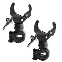 EXDUCT 自転車用ライトホルダー ライト固定 ブラケット 2個セット (2個)