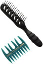 BABLO POMADE ヘアブラシ メンズ ガイコツブラシ & メッシュコーム 緑 櫛 スケルトンブラシ