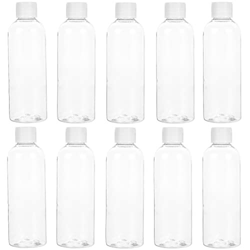 Frcolor 10個 100ml ワンタッチボトル 小分けボトル プラスチック製 空びん 携帯用 詰め替え可能 多機能 シャンプー 化粧水 精油容器 旅行用品