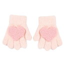 (Tidyworm) 子供 手袋 可愛い ハート ベビー 手袋 5本指 赤ちゃん 手袋 冬 防寒 キッズ 手袋 ミトン ニットグローブ 女の子 男の子 寒さ対策...