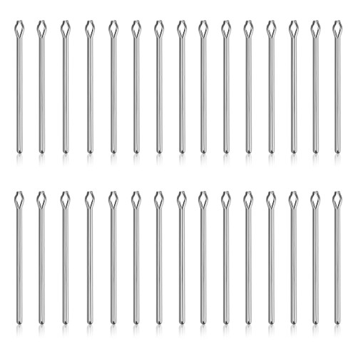 TICFROG 30個セット 時計 ベルト調整部品 11mm 割れピン 径[ファイ]0.8mm ステンレス鋼 時計バンドリンクコッターピン 11ミリ 時計ストラップバースプリットピン 時計バンドの修理用