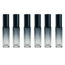 10ml アトマイザー2本セット、ガラス製香水スプレーボトル、携帯用香水入れ、詰め替え容器、ブルーグラデーション (6個)