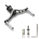 HEIGHTEN 80/92/95/98/110mm リール ハンドル (ノブ無し) シマノ(Shimano) ダイワ(DAIWA) 通用 スピニングリール 用 (80mm - ダークグレー(22STELLA/23AIRITY)) (101)