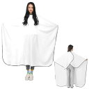 (ZTFT) 散髪用ケープ 大きめ散髪用ケープ 大人用 ヘアーエプロン 静電気防止 髪にくっつかない 防水 調節可能 ヘアカットケープ カットクロス 毛染め 美容エプロン 散髪用 大人用毛染め
