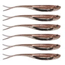 ラバー ルアーセット シーバス パーチ パイクルアー釣り (色 8#, 7.5cm -6個)