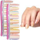 INCOCO インココ ネイルシール 貼るだけ マニキュア 硬化不要 レインボー ガーデン Rainbow Garden ラメ ハンド&フット兼用 速乾 ペディキュア