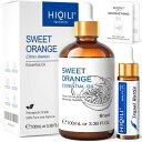 HIQILI スイートオレンジ エッセンシャルオイル 100ml 天然 100% オレンジオイル 精油 アロマオイル 加湿器 アロマ 部屋用 アロマディフューザ...